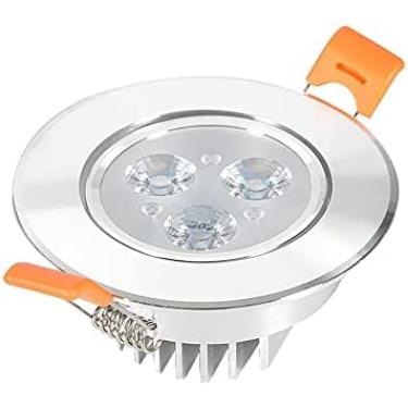 Imagem de Luzes Internas Nordic White Round Ultra Bright Spot LED Luminárias Embutidas Embutidas Embutidas Luminárias De Teto De Painel Embutido Bull Eye COB Downlights Comerciais Embutidos Luz De Garagem,L