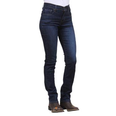 Imagem de Calça Jeans Feminina Azul Rise Slim 724 Levi`s 33840