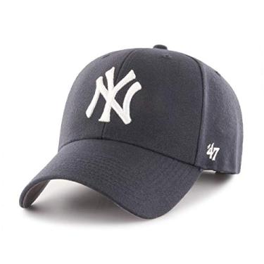 Imagem de Boné ajustável MLB New York Yankees Juke MVP, tamanho único, azul