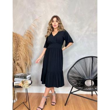 Imagem de Vestido Isabella Midi Preto - Isa.Vest