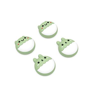Imagem de PlayVital Cute Thumb Grip Caps for ps5/ps5 Edge Controller, Joystick Caps for Switch 2 Pro/Switch Pro, Thumbstick Cover for Xbox Series X/S, Elite Series 2, Xbox One - Rabbit & Squirrel, Matcha Green