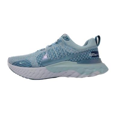 Imagem de Nike Tênis masculino React Infinity Run Flyknit 3, Ocean Bliss Noise Aqua Futebol Cinza, 43
