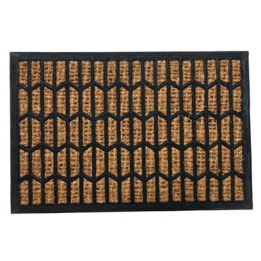 Imagem de Capacho De Porta Entrada Fibra De Coco Tapete Bem Vindo Base Emborrachada 40 x 60cm (Desenho 04)
