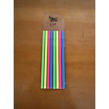 Imagem de Notas adesivas Neon Focus • 160 Tiras Adesivas Fluorescentes • Marcador de Linhas para Destaque de Textos