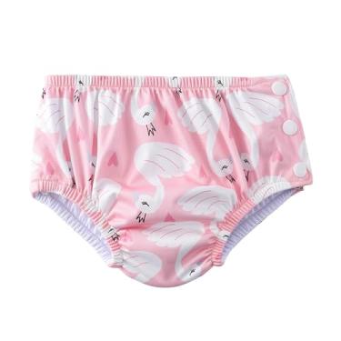 Imagem de Acqua di Mare Biquini com Fralda de Piscina Reutilizável Bebê Menina 6 a 24 meses (Flamingo, 6 meses)