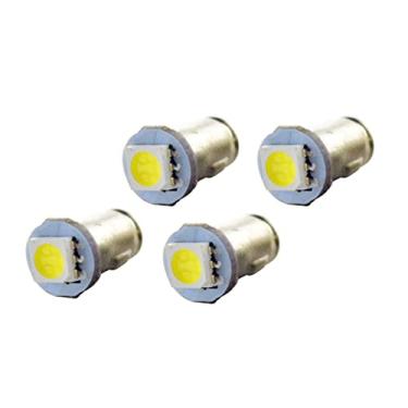 Imagem de 4 peças BA7S Lâmpada de painel LED 1SMD 5050 chips 20Lm 6V Auto Motor Interior Lâmpada Instrumento Lâmpada - Branca
