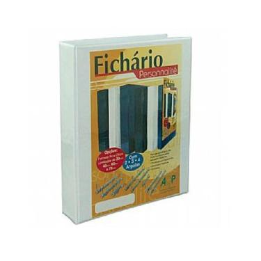 Imagem de Fichário 2 Argolas Branco C/Revestimento 3264 A4 265X315X60