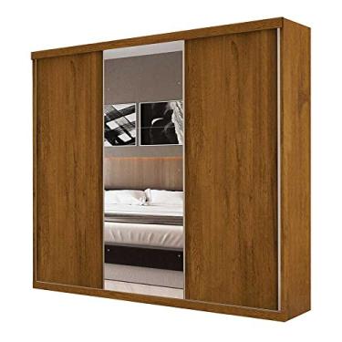 Imagem de Guarda Roupa Casal com Espelho 3 Portas de Correr Evidence Siena Móveis Freijó