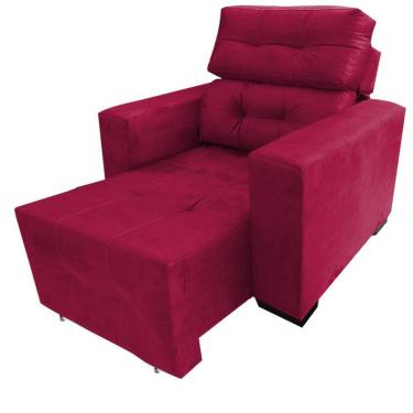 Imagem de Poltrona Do Papai Reclinável Retrátil Isabelle Vermelho