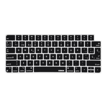 Imagem de XSKN Capa de silicone para teclado da série Shortcuts and Languages para Apple lançado em 2021 iMac M1 Chip Magic Keyboard com Touch ID A2449 com tecla de bloqueio A2450 (Versão UE e EUA em espanhol