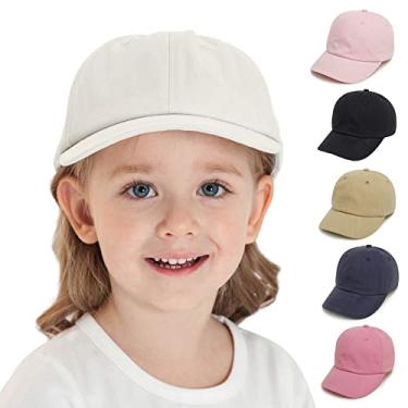 Imagem de Boné de beisebol infantil simples para meninos e meninas chapéu de verão infantil boné de beisebol infantil boné de bebê, Marrom, 1T
