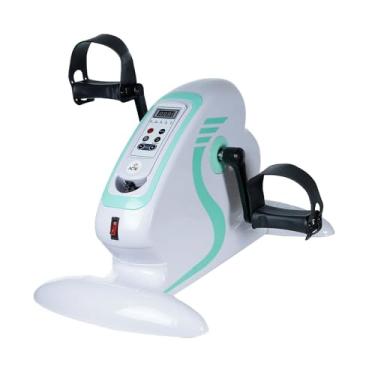 Imagem de Acte Mini Bicicleta Ergometrica Elétrica, 12 Velocidades, Com Controle, Bivolt, Branco e Verde E37