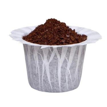 Imagem de Irmidi 100 filtros descartáveis de papel de café, compatíveis com cafeteiras Keurig dose única 1.0 e 2.0, serve para todos os cápsulas de café reutilizáveis.