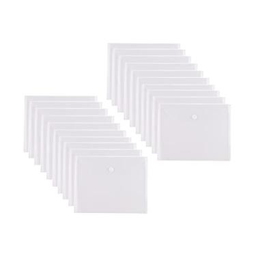 Imagem de YESSART 10 x 13 envelopes de plástico transparentes grandes para armazenamento de arquivos de documentos, pacote com 20 fechos de gancho