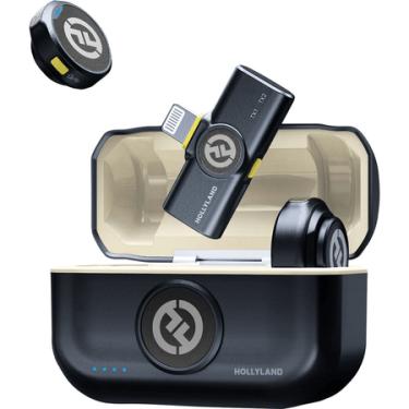 Imagem de Sistema Microfone Duplo Hollyland Lark M2 Duo Wireless Lightning SmartPhones iOs