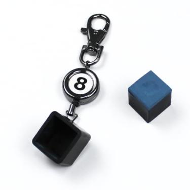 Imagem de Scott Edward Suporte de giz Snooker para mesa de giz magnético para tacos de sinuca de aço inoxidável suportes de giz de bilhar para tacos acessórios esportivos acessórios de bilhar (prateado com giz)