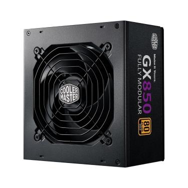 Imagem de Fonte 850W Cooler Master GX850 - Modular, PFC Ativo, Eficiência 90%, 80 PLUS Gold, MPE-8501-AFAAG-W1-Unissex