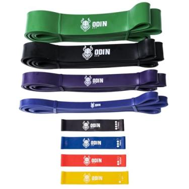 Imagem de Kit Mini Band Super Band 4 Diferentes Intensidades El?stico Academia Treino Odin Fit