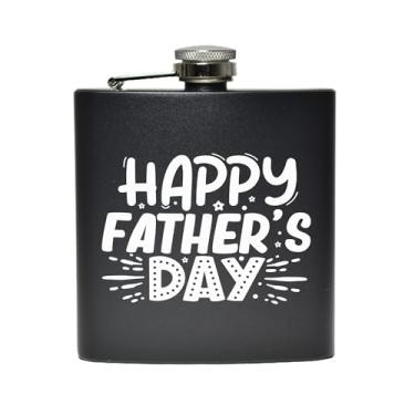 Imagem de Cantil feliz dia dos pais, frasco preto de 170 g, presentes para o pai, ótimo presente para o dia dos pais, aniversário ou para pai, avô, papai, marido