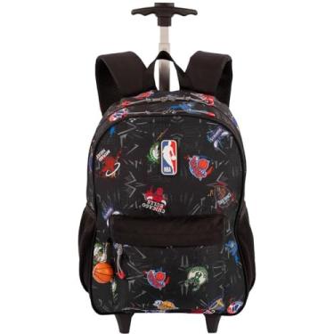 Imagem de Mochila Sestini Com Carrinho Nba Begins Graffiti Cinza