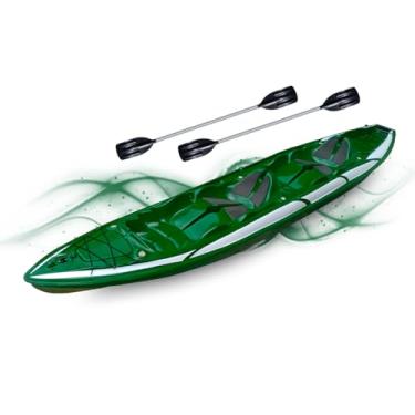 Imagem de Caiaque Duplo De Pesca Modelo K2 Pró Fibra 2 Lugares + Remos (VERDE)