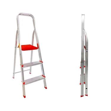 Imagem de Escada BTF Doméstica 3 Degraus em Alumínio ESC0062