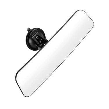 Imagem de Espelho retrovisor automotivo de 30,5 cm com ventosa, espelho retrovisor interno convexo de ângulo amplo HD, antirreflexo, reduz pontos cegos, ajustável em 360 graus, universal para uso marítimo, barco, caminhão, SUV, Van