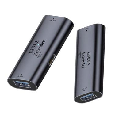 Imagem de CY Adaptador USB 3.0 Adaptador repetidor ativo tipo A fêmea para extensor tipo A fêmea com chipset para câmera, impressora e computador