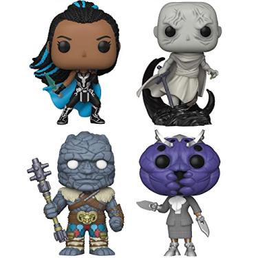 Imagem de Funko POP Marvel: Marvel Studios' Thor: Love and Thunder- Valkrie Gorr Korg and Miek, Figures Stand 3.75" Tall, Each Figure Comes Individually Packaged