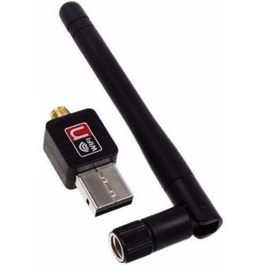 Imagem de Adaptador Wireless Usb Wifi  Sem Fio Lan B/g/n Antena - oem