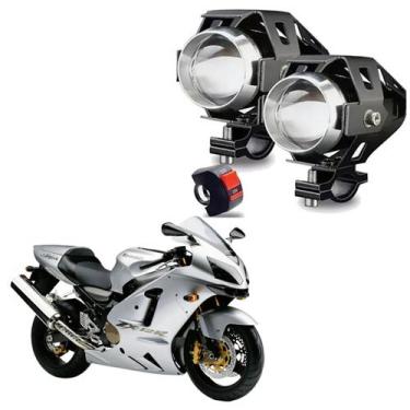 Imagem de Kit Led Farol de Milha Moto Kawasaki Ninja ZX 12R 1200CC 2005 2006 200