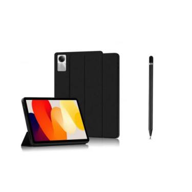 Imagem de Capa Smart Protetora + Caneta Touch Ponta Fina Compatível Para Tablet 