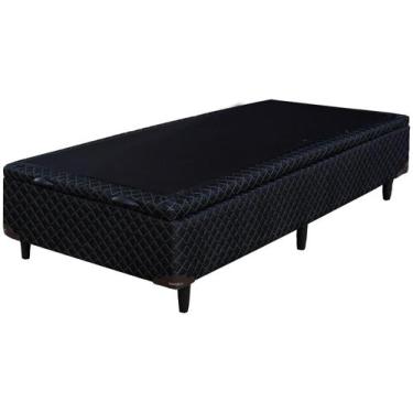 Imagem de Base Cama Box Solteiro Umaflex com Báu  - 42x88x188cm Imperial, Preto,