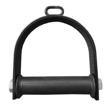 Imagem de Puxador Estribo De Aço Com Giro Cross Over Para Academia Musculação At