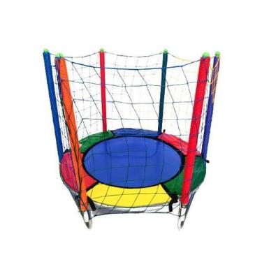 Imagem de Mini Trampolim Infantil 1,50m Multicolorido - marujão store