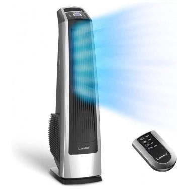 Imagem de Ventilador de Torre com 3 Velocidades, Controle Remoto, 110V 96W, LASKO U35115, Cinza