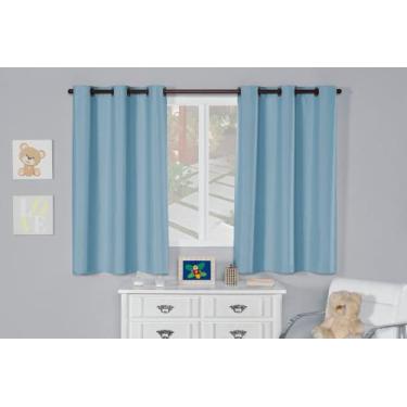 Imagem de Cortina Blackout para Quarto infantil em  Pvc 2,20 X 1,30 - Azul - HOU