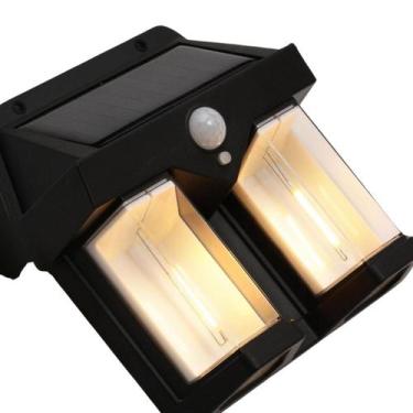 Imagem de Luminaria Arandela Led Solar Tipo Retro De Parede Externa Jardim Escad