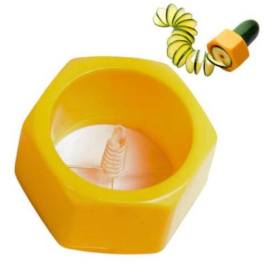Imagem de Modelador de legumes espiral de plastico color dasshaus, Amarelo
