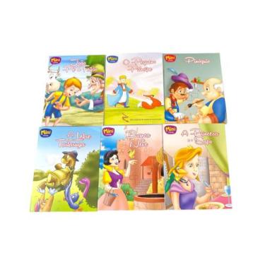 Imagem de Kit 8Un Mini Livros Infantis Livrinho Histórias Famosas - Todo Livro