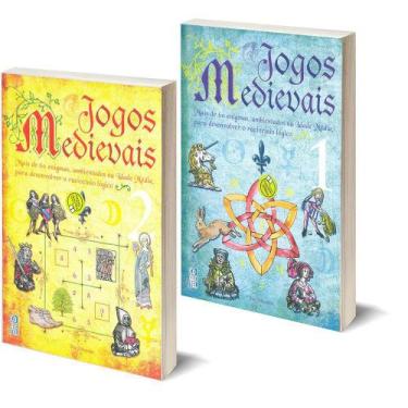 Imagem de Jogos Medievais 120 Desafios Enigmas Coquetel Coleção 2 Vols