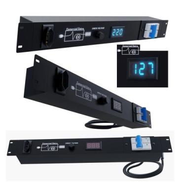 Imagem de Regua de AC Profissional Padrão Rack 20A 4400W Para PA. Periferico Ilu
