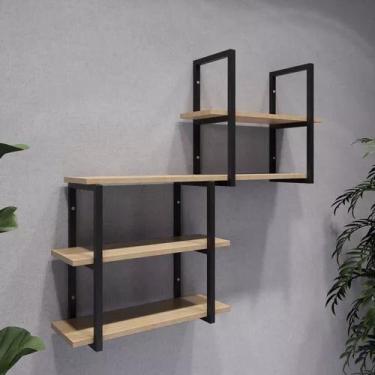 Imagem de Prateleira suspensa industrial moderna  - Metal Decore