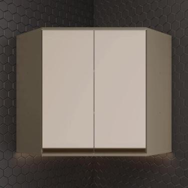 Imagem de Armário Aéreo Canto Oblíquo 2 Portas 100% MDF Aurora - Espresso Móveis