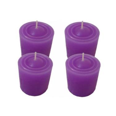 Imagem de Kit 4 Velas Aromáticas Com Aroma De Lavanda - Velas da Jú