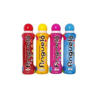 Imagem de Kit 4 Caneta Bolinha Pinguelô De 80ml Marcador De Bingo