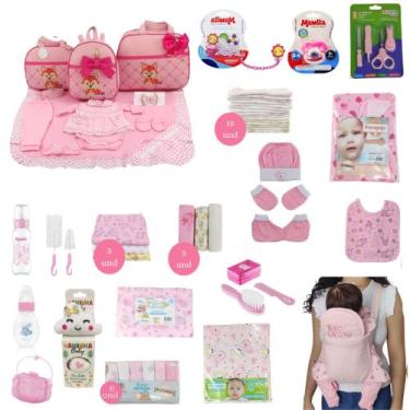 Imagem de Kit Bolsa de Maternidade 3 Peças + Saída maternidade + Enxoval Master 