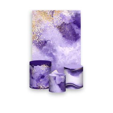 Imagem de Painel De Festa Vertical 1,50 x 2,20 + Trio De Capas Cilindro - Efeito