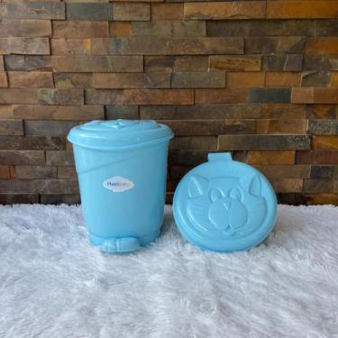 Imagem de Lixeira basculante Infantil Quarto bebe capacidade de 8 Litros - PLAST