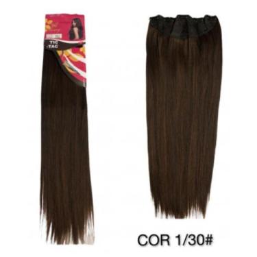 Imagem de Aplique  Extensão Tic-Tac Idêntico ao Cabelo Humano 70 cm Liso - Weng 